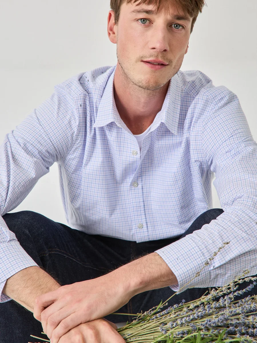 Chemise carreaux Tattersall homme coupe contemporaine – Image 5