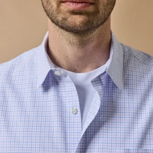 Chemise carreaux Tattersall homme coupe contemporaine