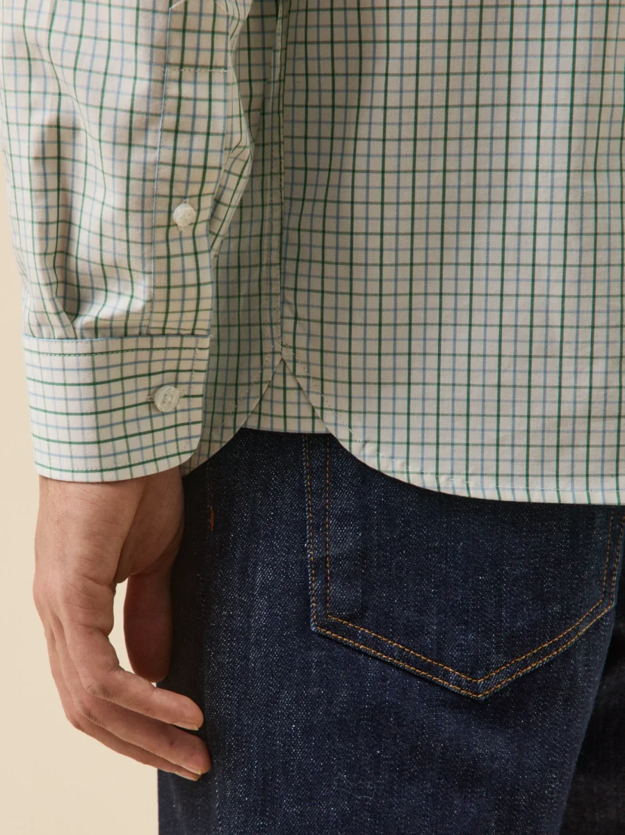 Chemise carreaux Tattersall homme coupe contemporaine – Image 5