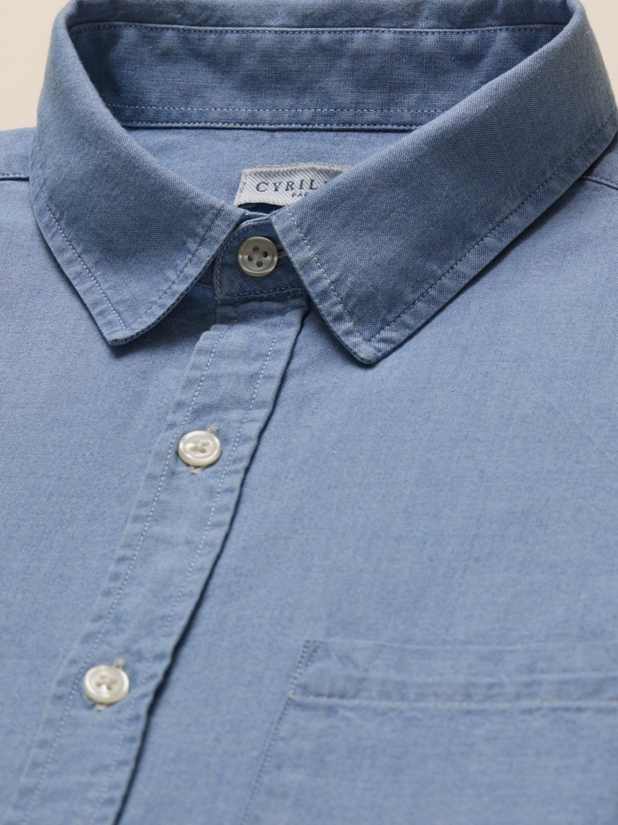 Chemise chambray homme coupe contemporaine – Image 9