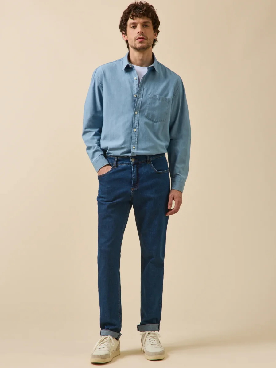 Chemise chambray homme coupe contemporaine – Image 7