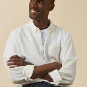 Chemise en lin homme coupe contemporaine