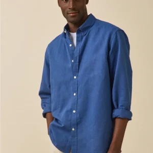 Chemise en lin homme coupe contemporaine