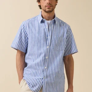 Chemise manches courtes homme coupe contemporaine