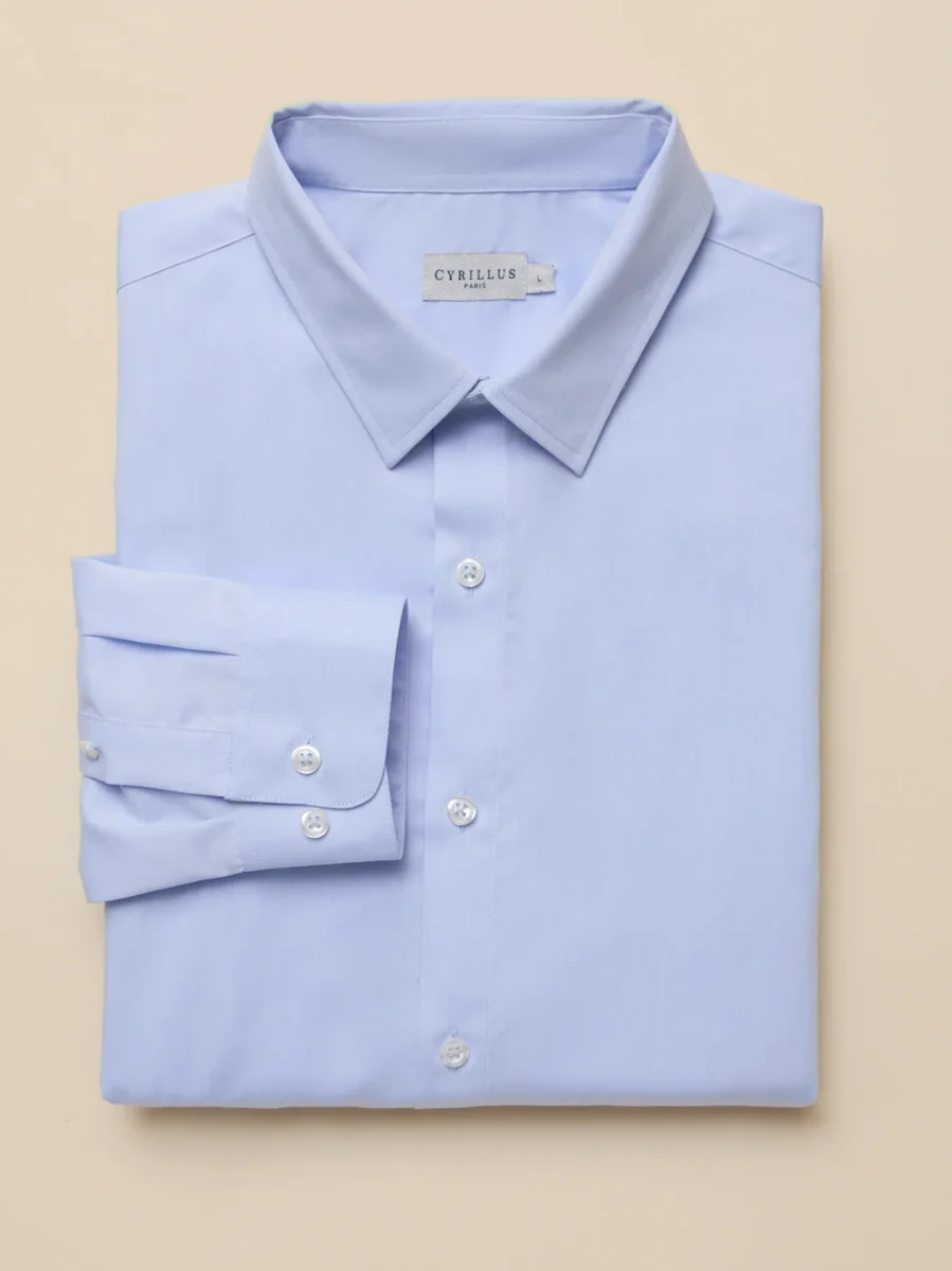 Chemise twill uni homme coupe contemporaine – Image 8