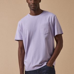 T-shirt uni brodé homme coton biologique