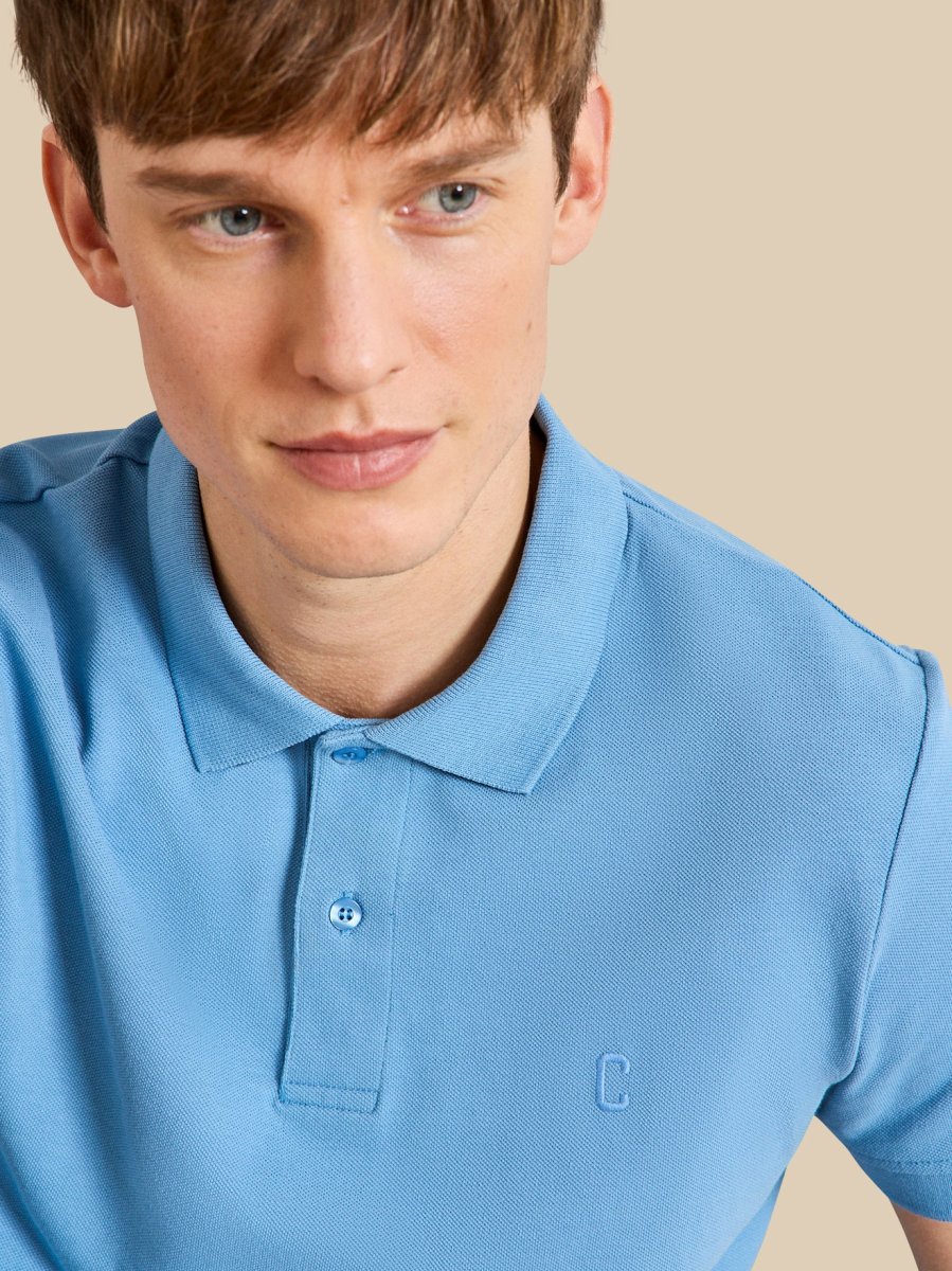 Polo uni maille piquée homme coton biologique – Image 4