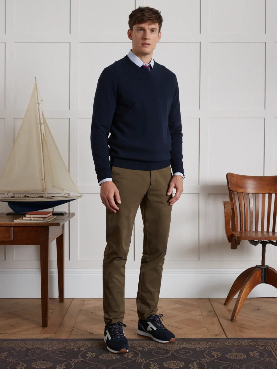 Pull col V homme - Collection Cachemire – Image 5