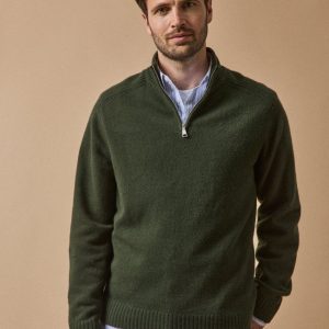 Pull col montant zippé Homme