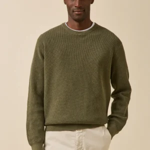 Pull  maille gaufrée homme