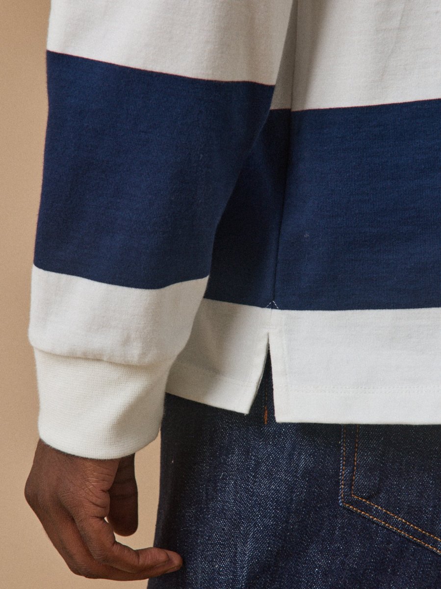 Polo rayé homme coton biologique – Image 5