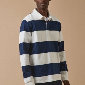 Polo rayé homme coton biologique