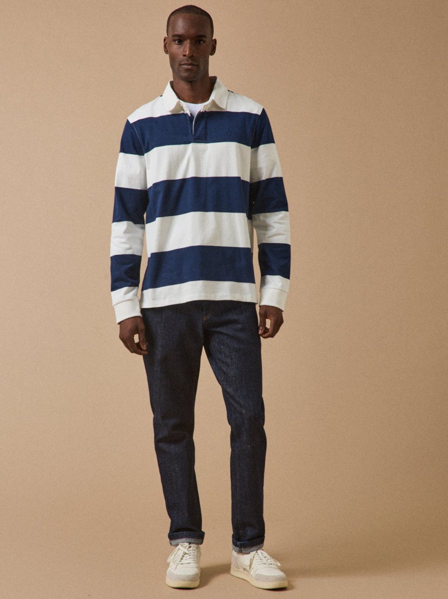 Polo rayé homme coton biologique – Image 6
