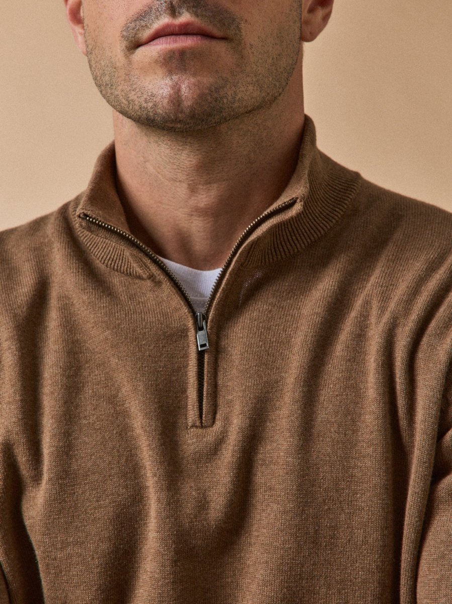 Pull col montant homme coton biologique et cachemire – Image 5