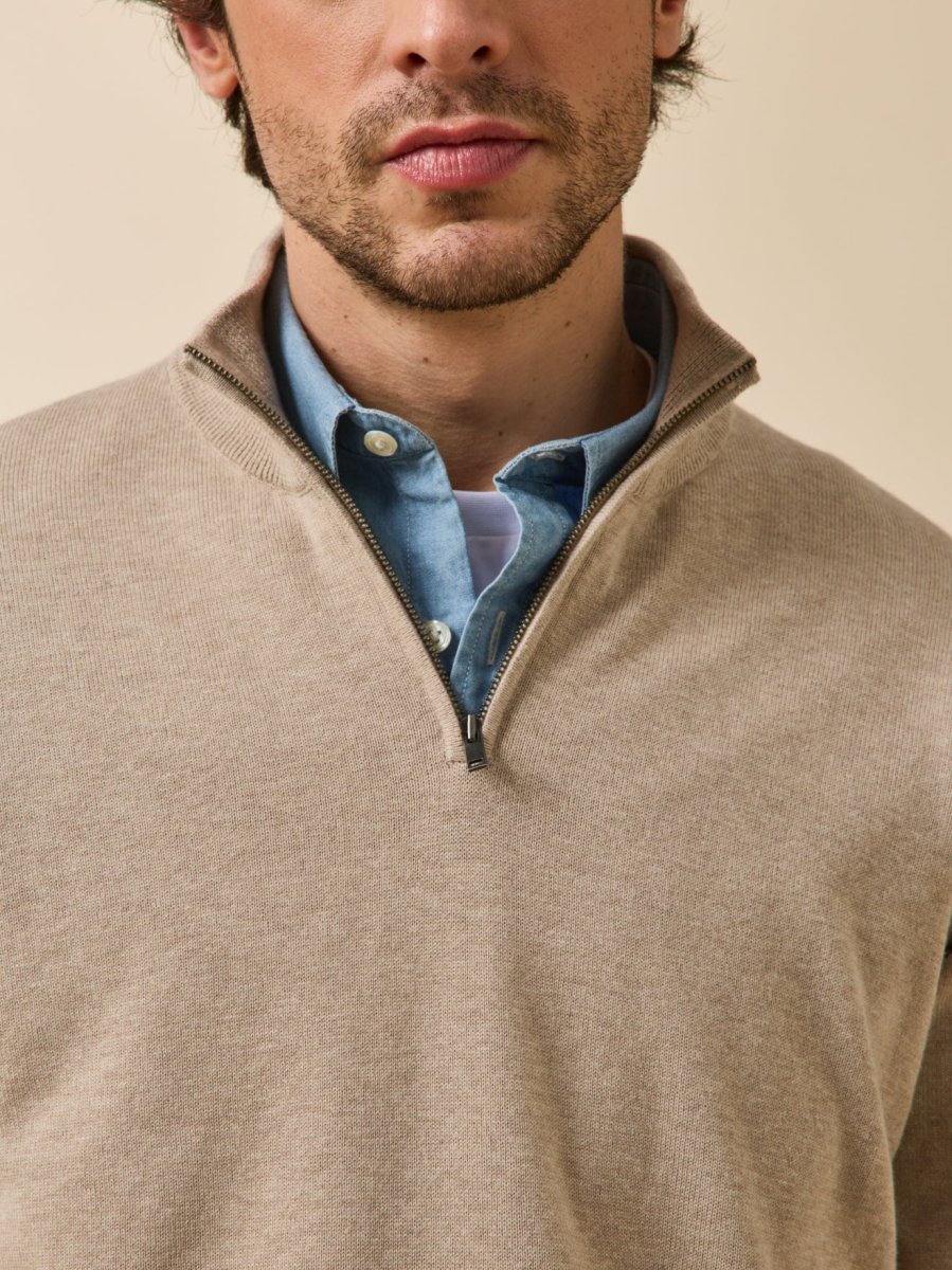 Pull col montant homme coton biologique et cachemire – Image 5