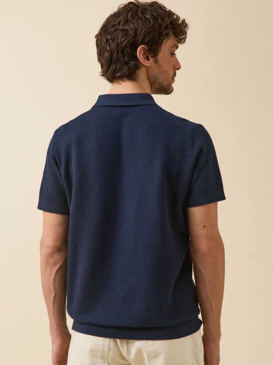Pull col polo manches courtes homme – Image 4