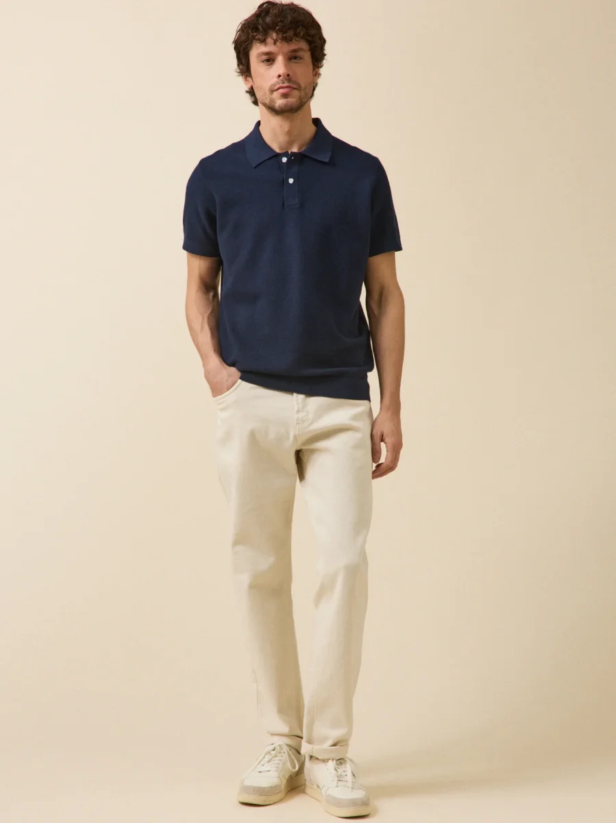 Pull col polo manches courtes homme – Image 7