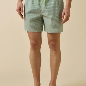 Short de bain seersucker rayé homme