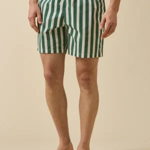 Short de bain rayé homme