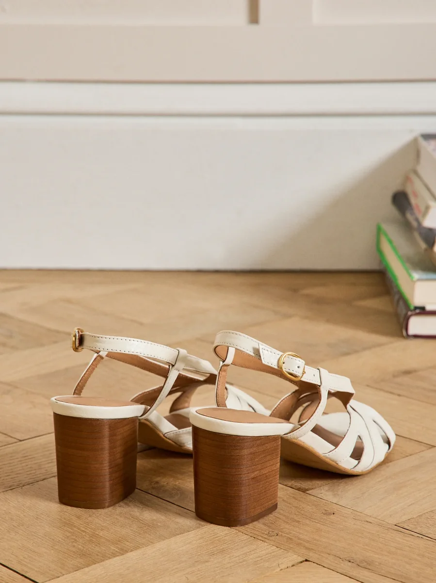 Sandales à talon haut cuir femme – Image 3