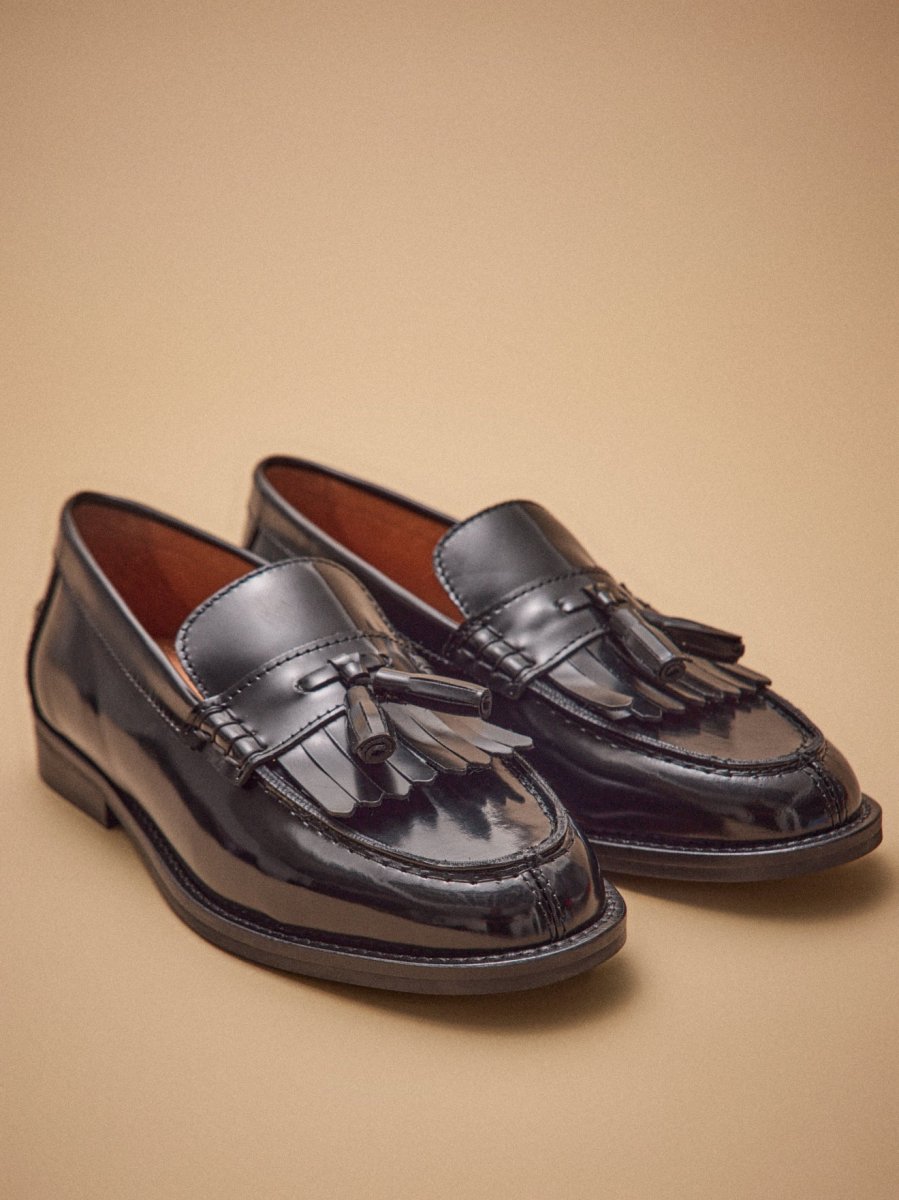 Mocassins frange et pompons cuir femme – Image 2