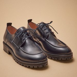 Derbies lacées cuir femme