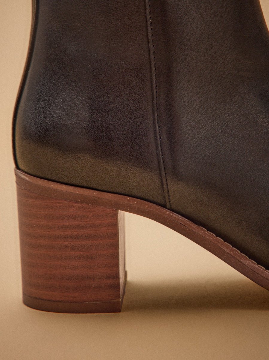 Boots à talon cuir femme – Image 5