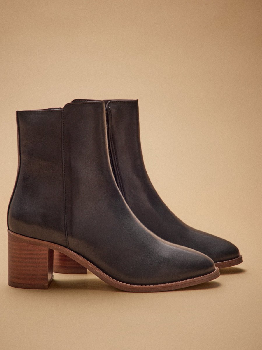 Boots à talon cuir femme – Image 3