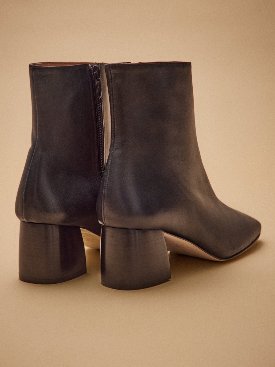 Boots à talon cuir femme – Image 4