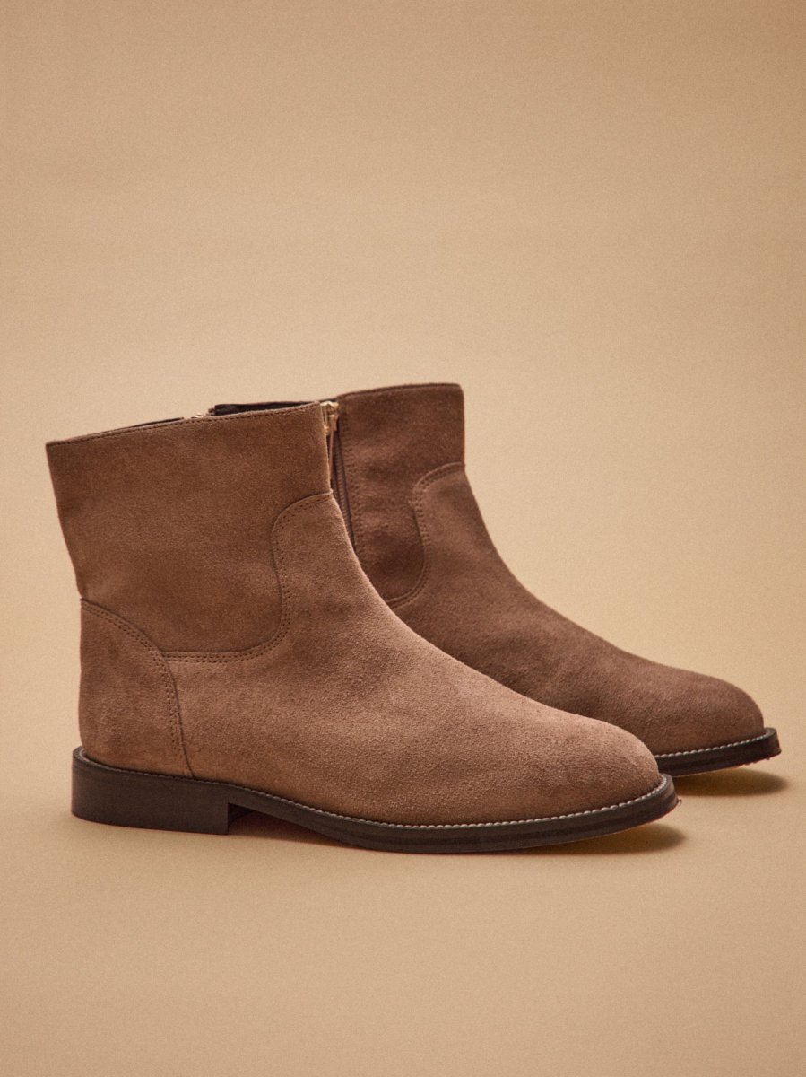 Boots en cuir velouté femme – Image 3