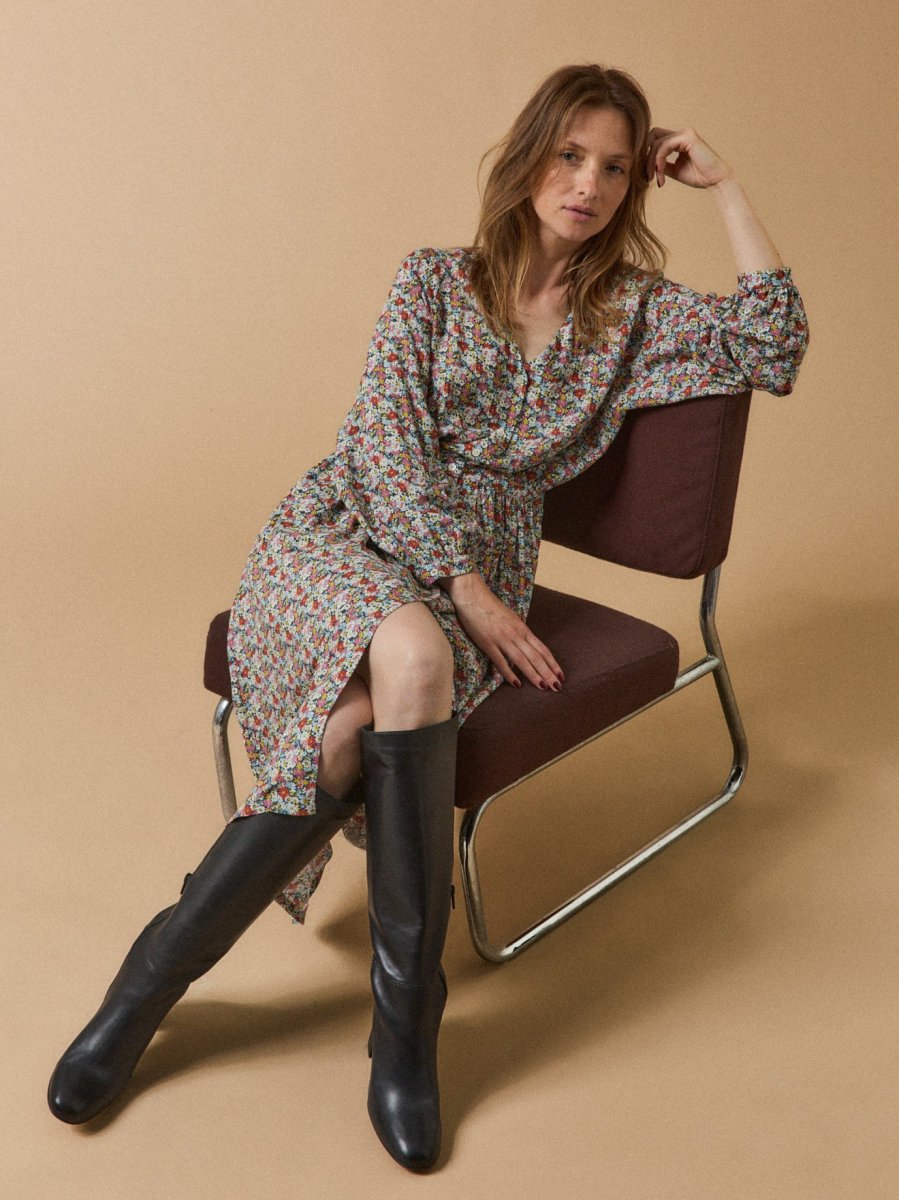 Bottes à talon cuir lisse femme – Image 7