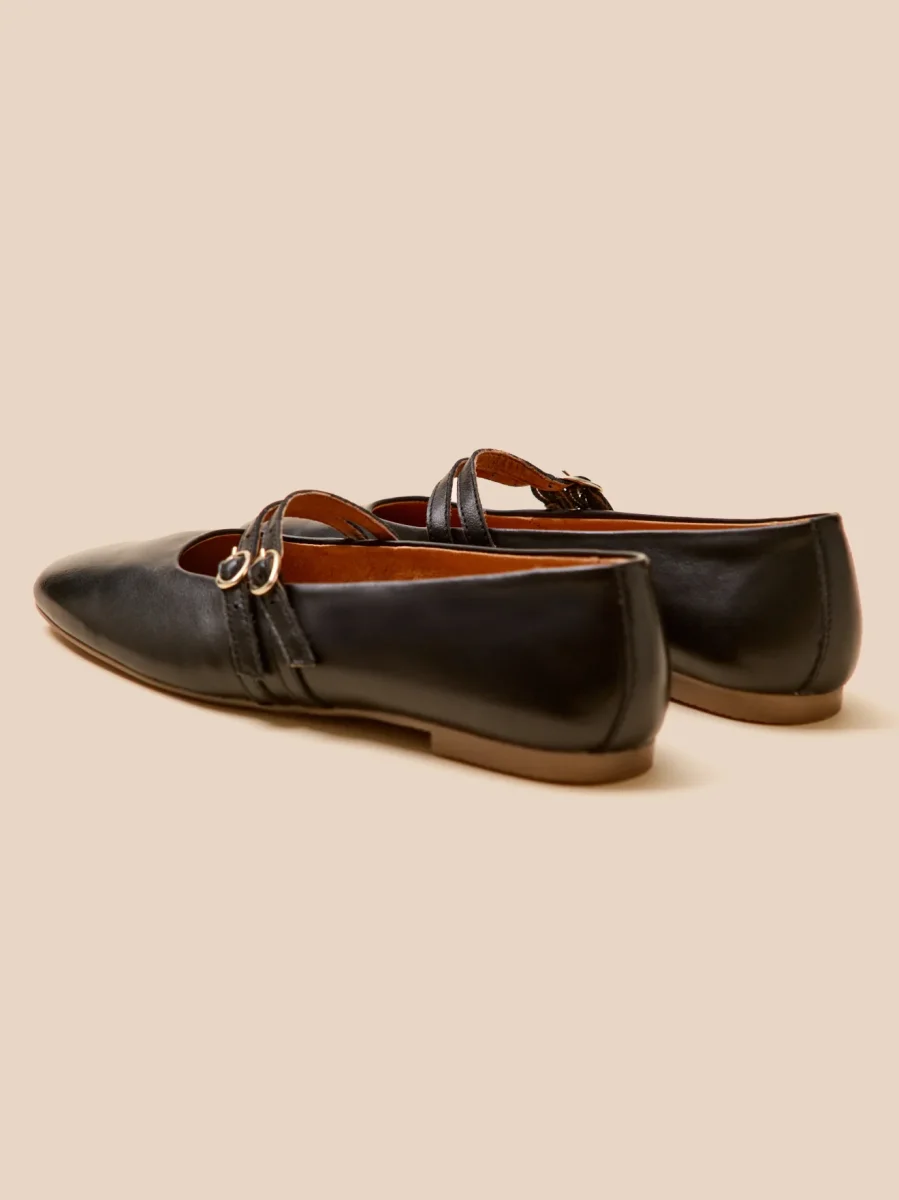 Ballerines 2 brides cuir femme – Image 3