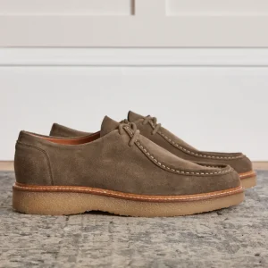 Derbies lacets croûte de cuir homme