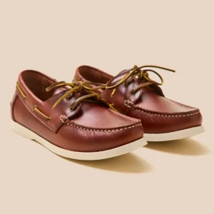 Chaussures bateau cuir homme