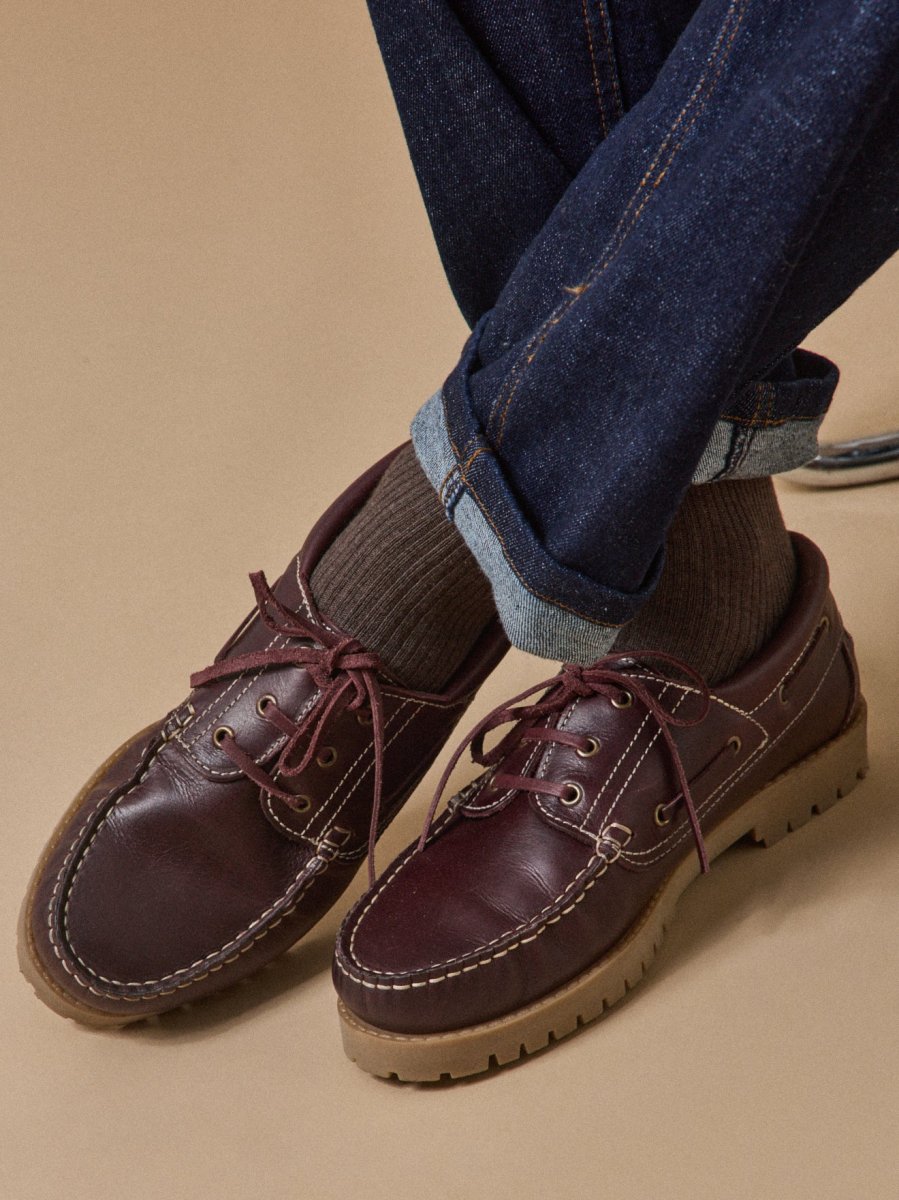 Chaussures bateau cuir homme – Image 2