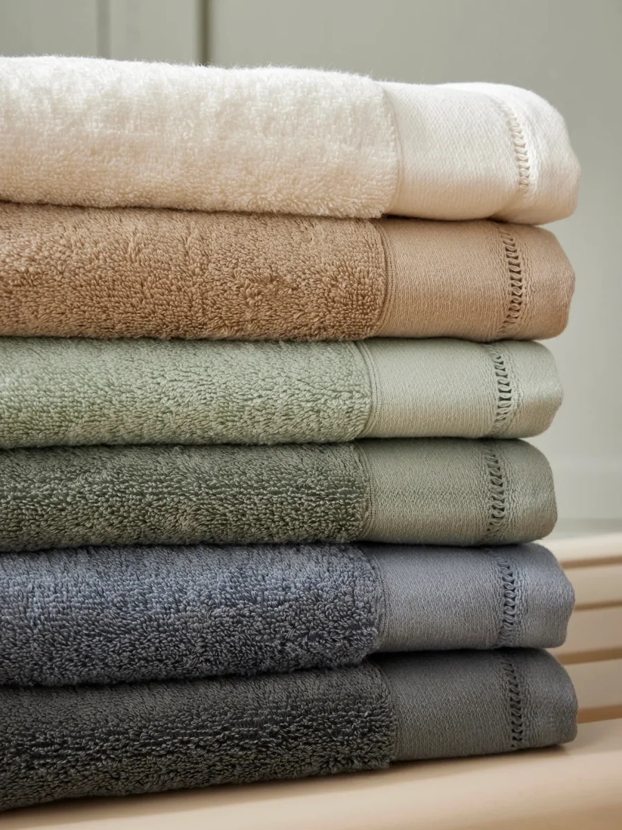 Serviette éponge finition jours échelle – Image 5