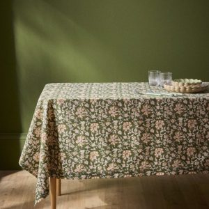 Nappe en coton fleuri indien