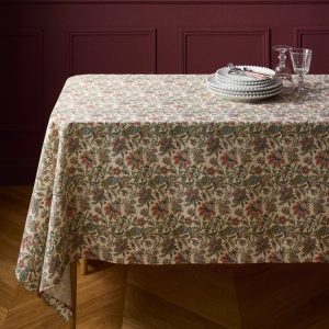 Nappe Augustine en coton tramé aspect lin
