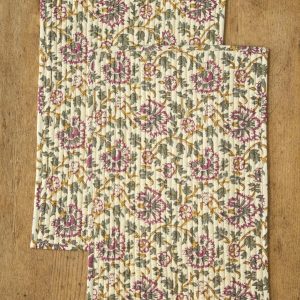 Set de table en tissu indien par lot de 2