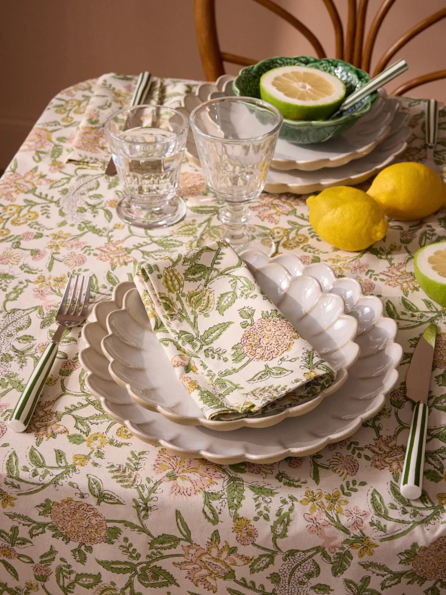 Serviettes de table imprimé indien par lot de 4 – Image 4