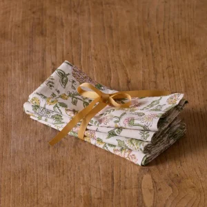 Serviettes de table imprimé indien par lot de 4