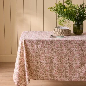 Nappe en coton imprimé indien Rosa