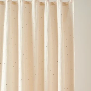 Rideau à nouettes en gaze de coton