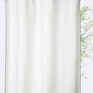 Panneau voile de coton finition point bourdon