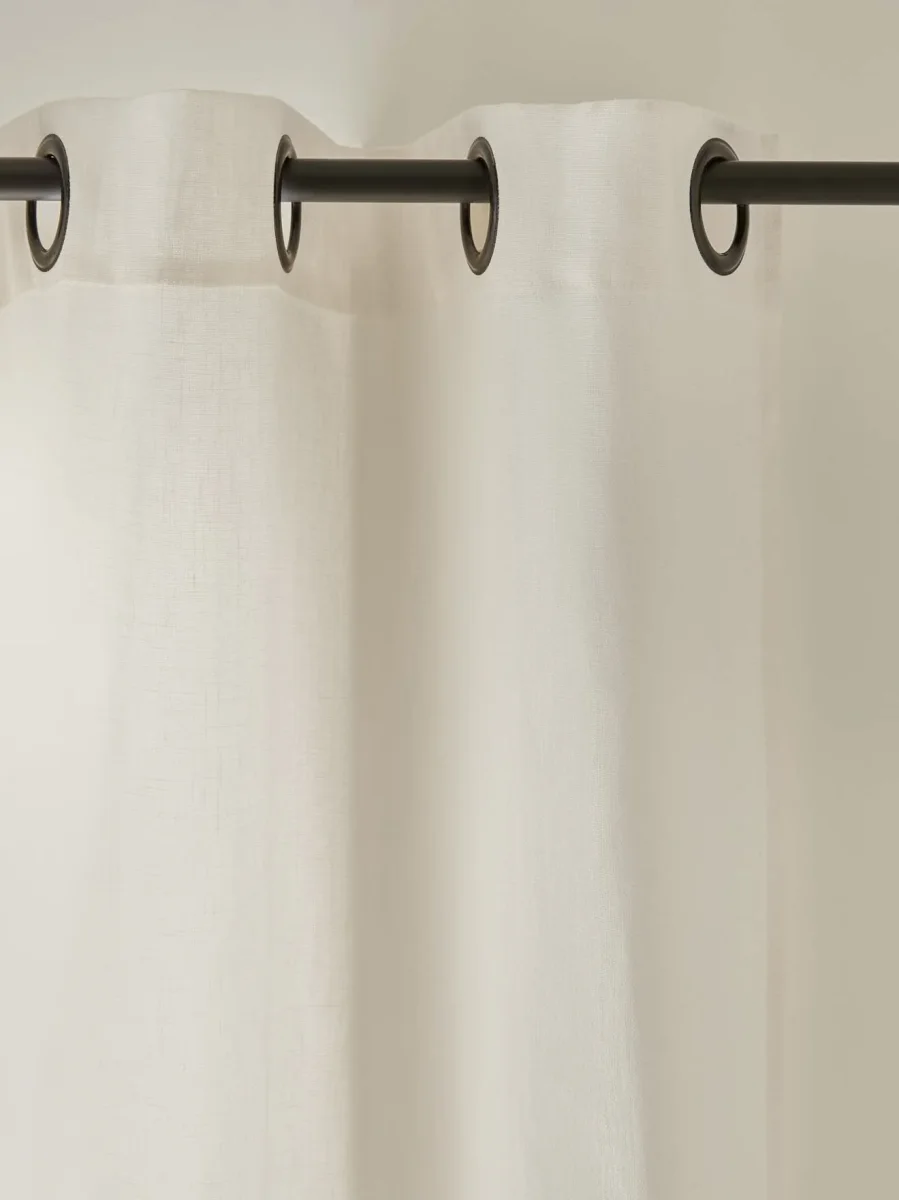 Rideau en lin à oeillets – Image 3