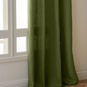 Rideau en lin à oeillets