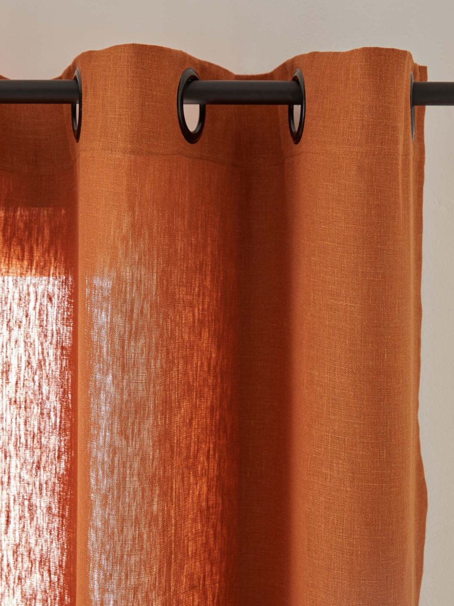 Rideau en lin à oeillets – Image 3