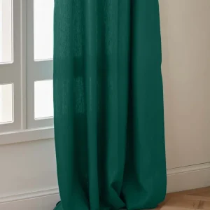 Rideau en lin à ruflettes