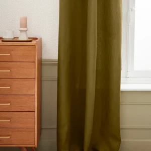 Rideau en lin à ruflettes