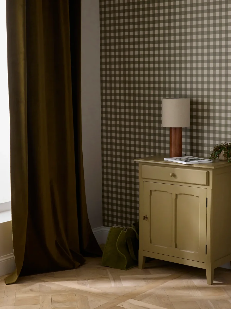 Rideau en velours ras à ruflettes – Image 2